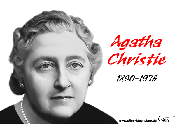 Agatha Christie - digitale Zeichnung Agatha Christie - digitale Zeichnung